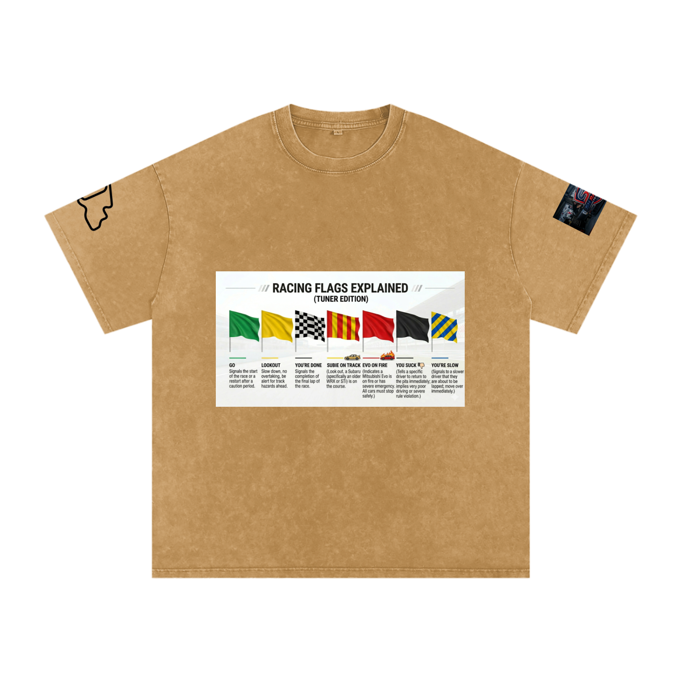 Motorsports racing flags explained shirt