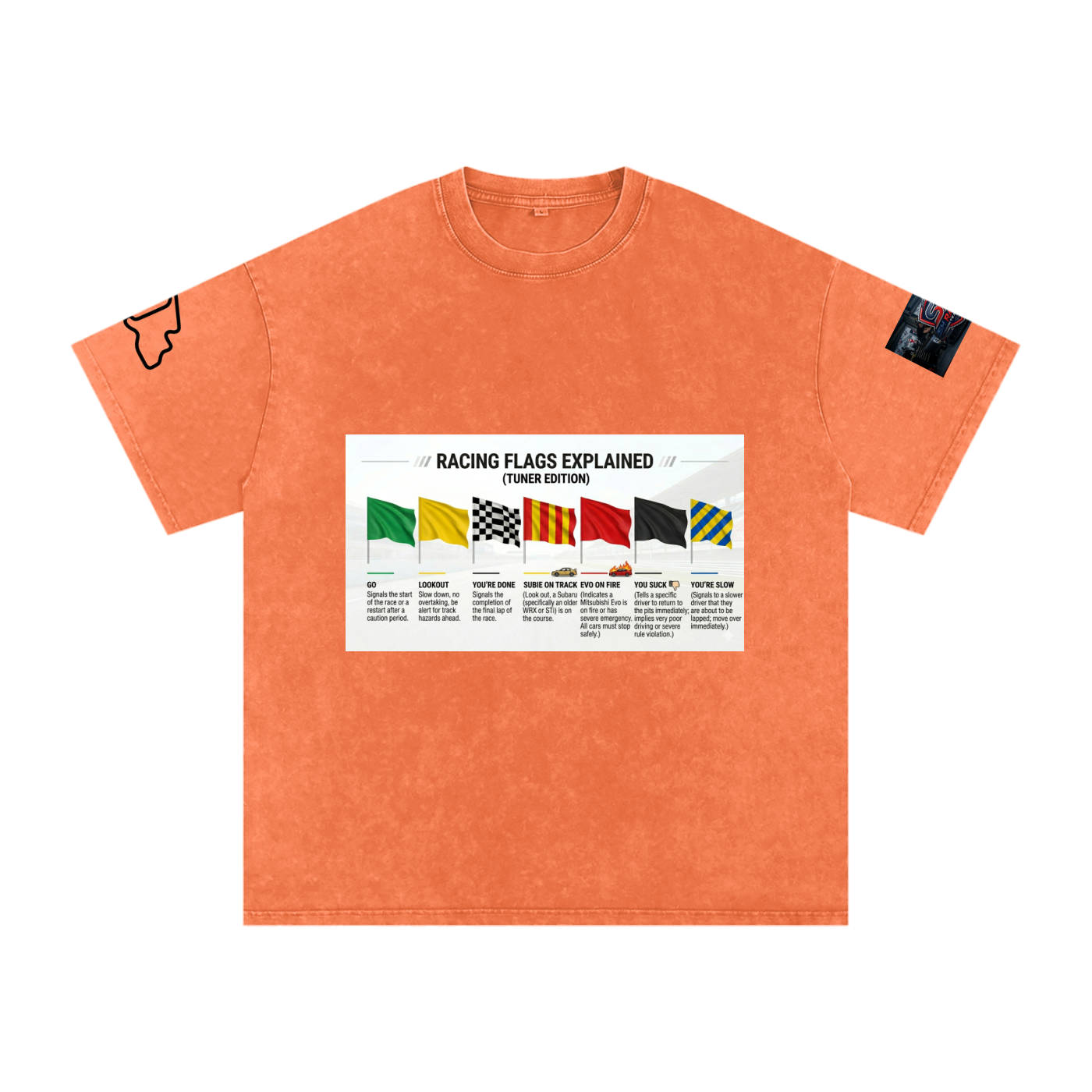 Motorsports racing flags explained shirt