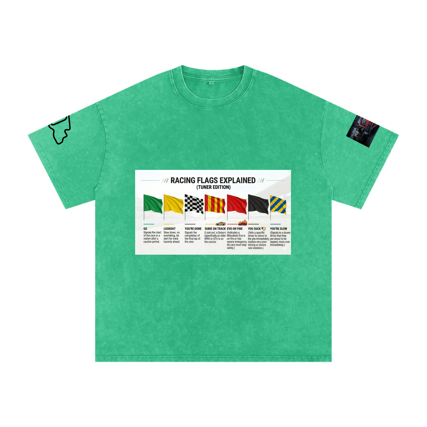 Motorsports racing flags explained shirt