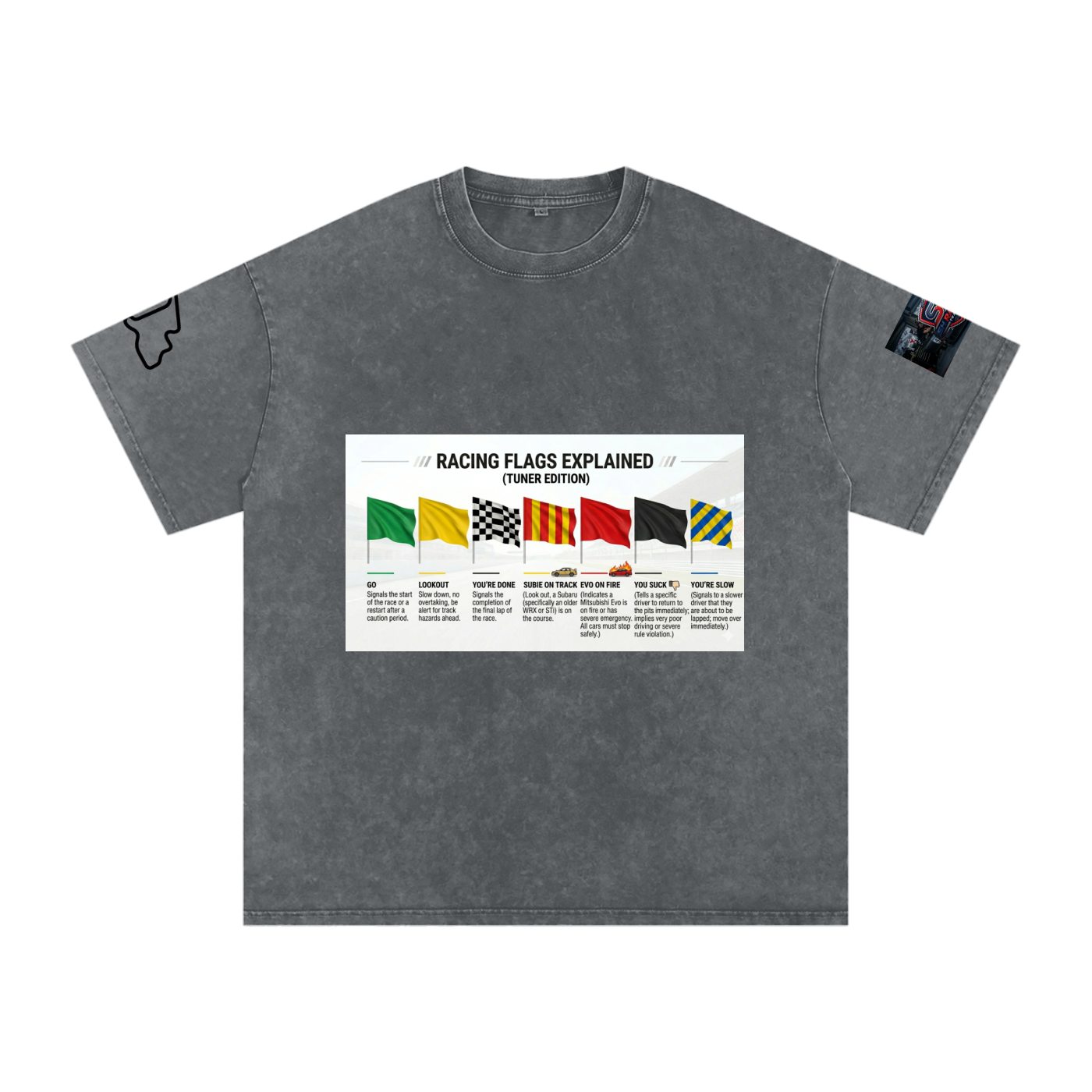Motorsports racing flags explained shirt