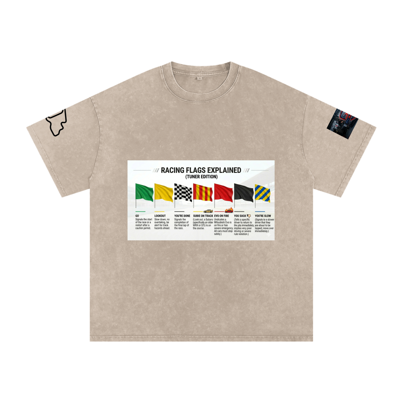 Motorsports racing flags explained shirt