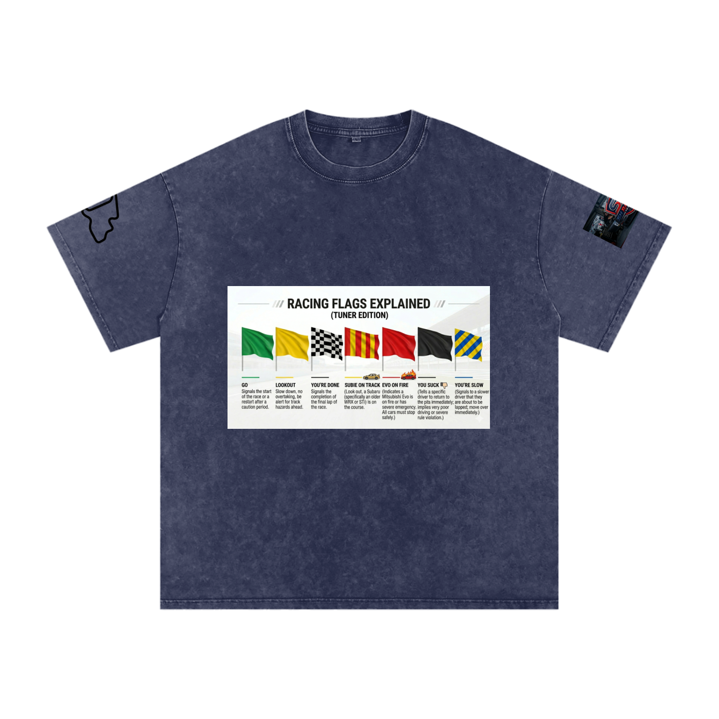 Motorsports racing flags explained shirt