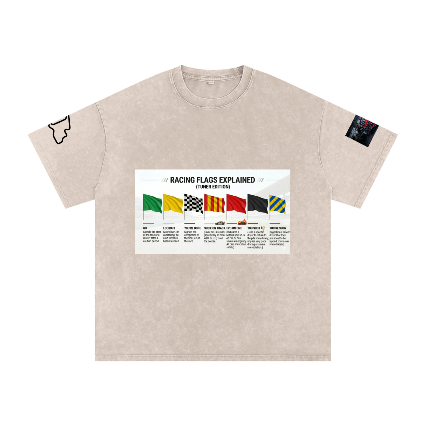 Motorsports racing flags explained shirt