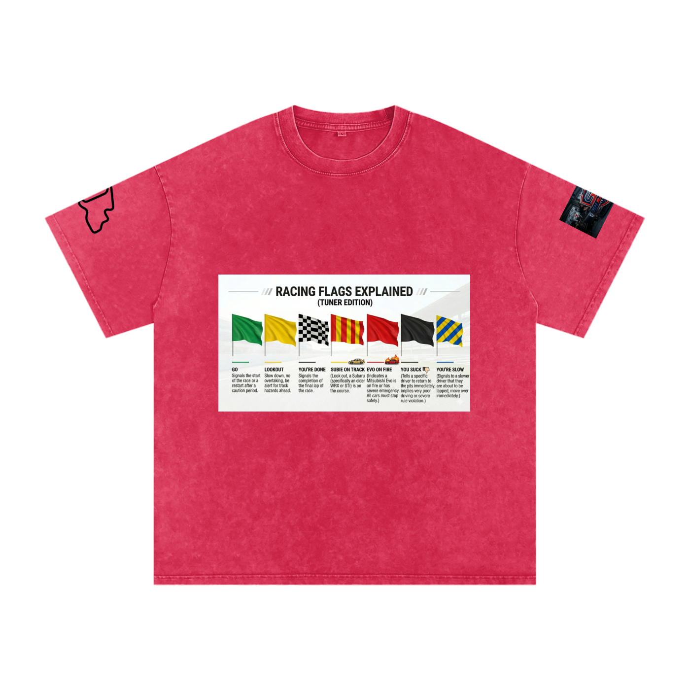 Motorsports racing flags explained shirt