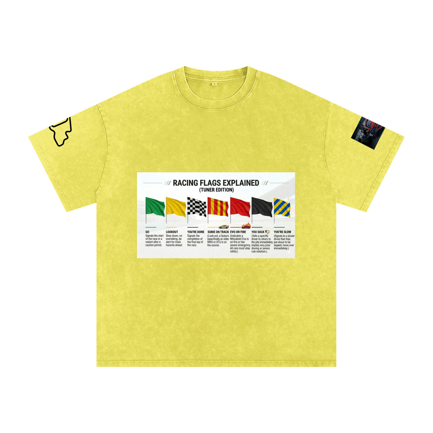 Motorsports racing flags explained shirt