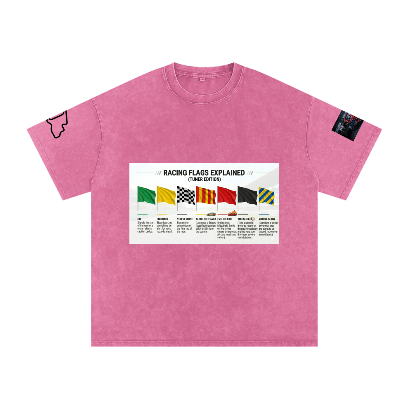Motorsports racing flags explained shirt