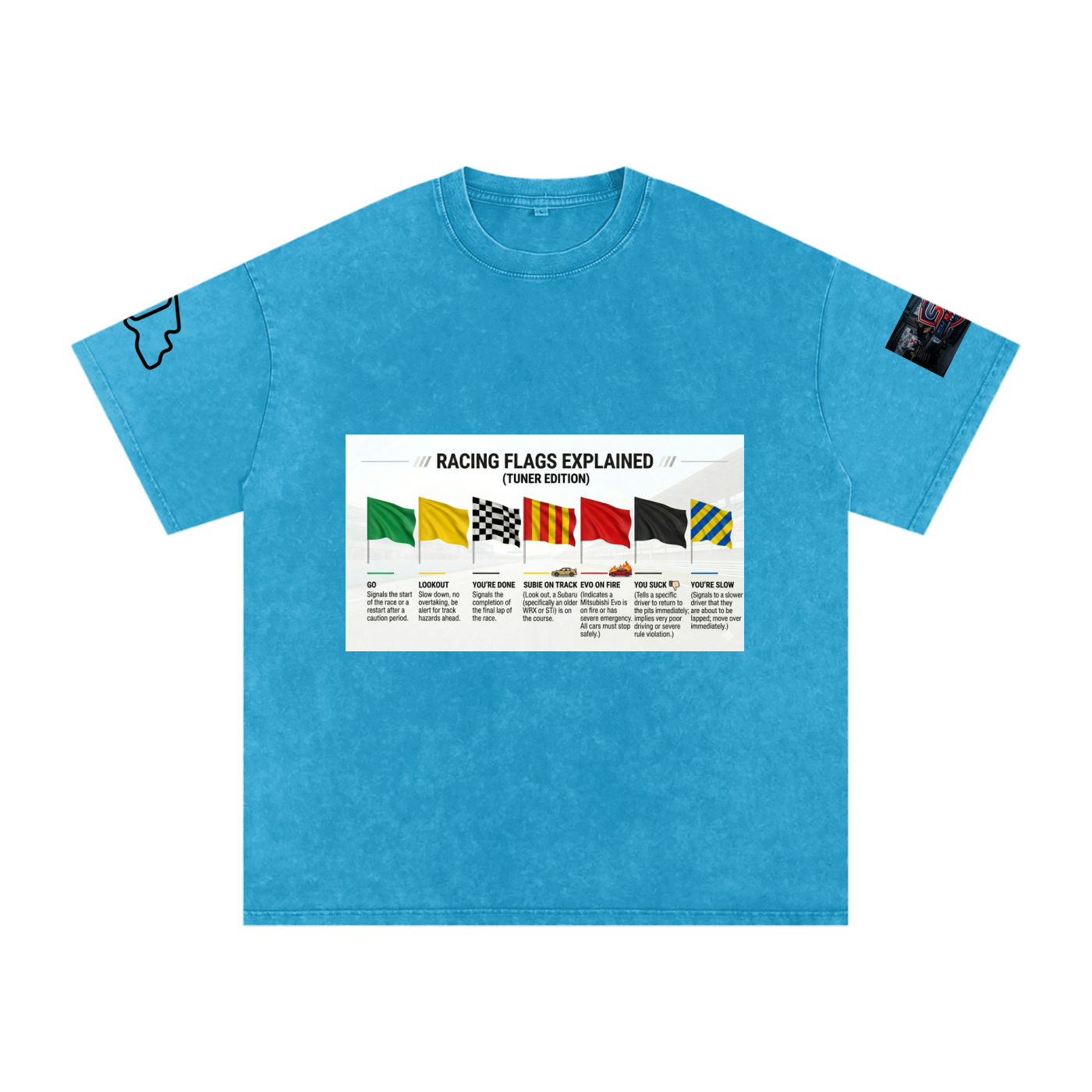 Motorsports racing flags explained shirt