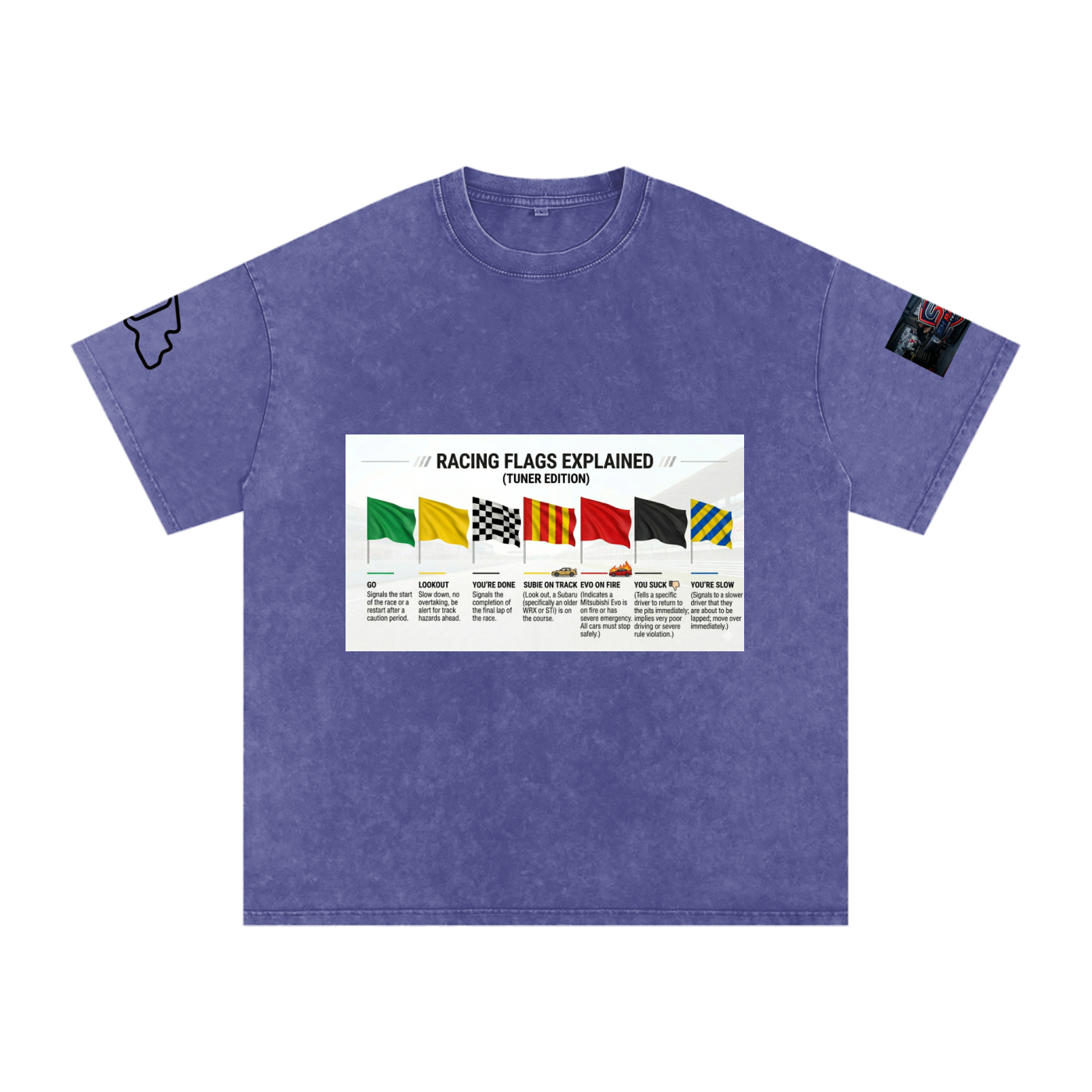 Motorsports racing flags explained shirt