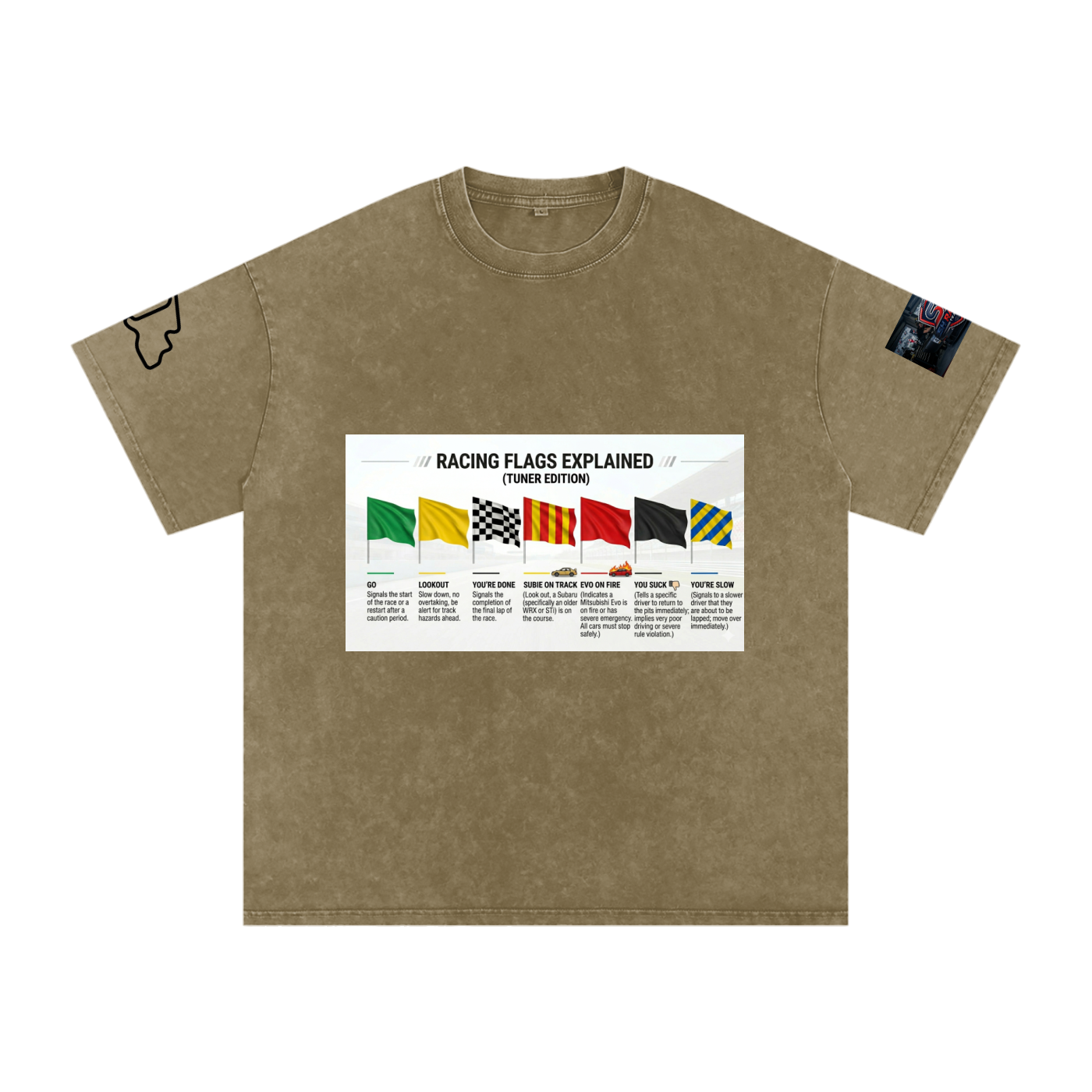 Motorsports racing flags explained shirt