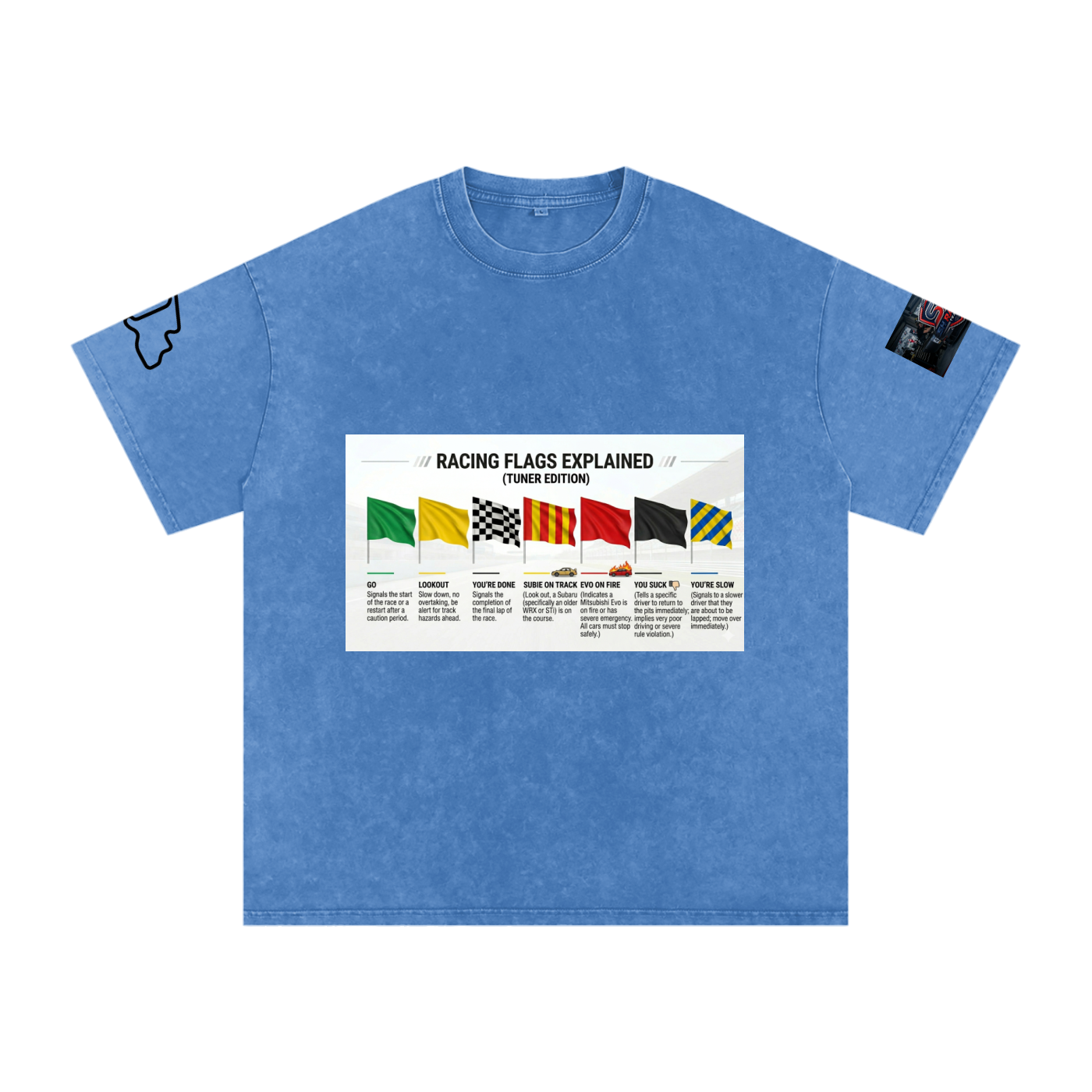 Motorsports racing flags explained shirt
